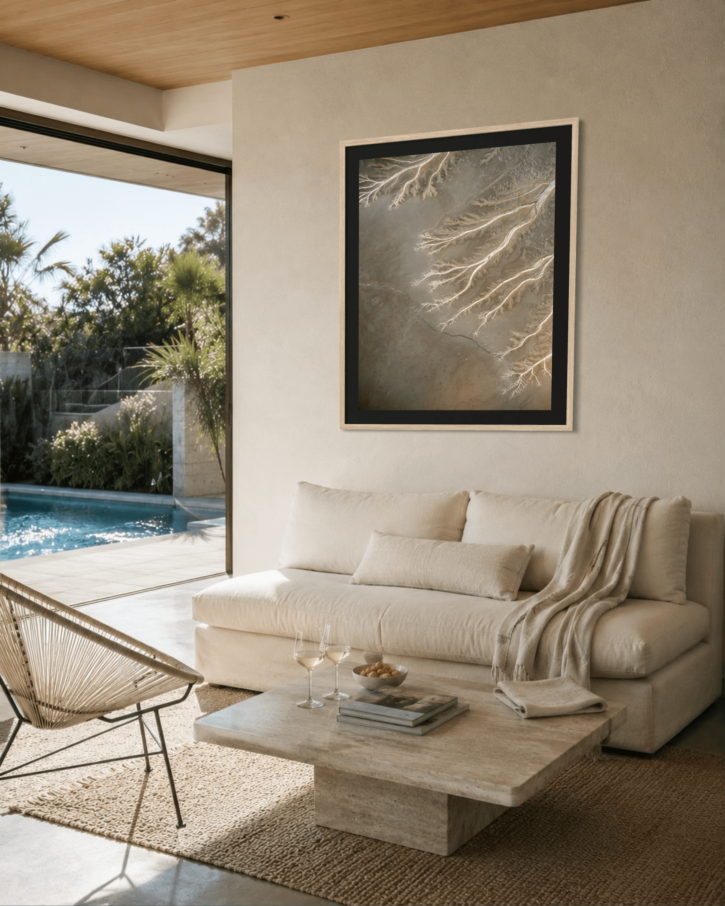 Studio Fine Art Framed in oak with black mat